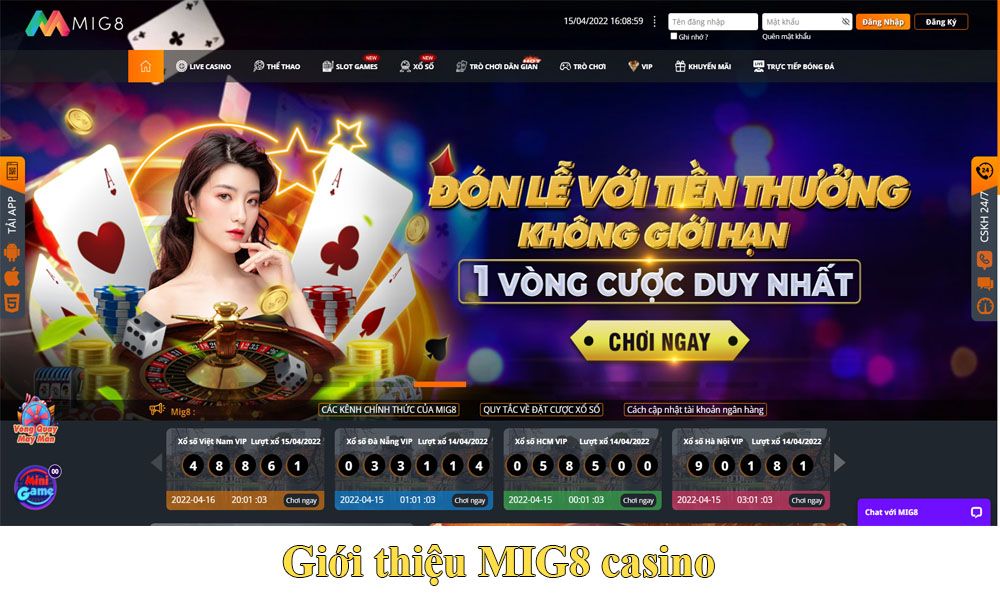 Giới thiệu MIG8 casino